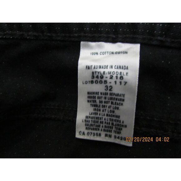 HOLLYWOOD THE JEAN PEOPLE COTTON MAXI SKIRT SIZE 32 (14/15) BLACK W/ PINSTRIPES - Picture 9 of 10